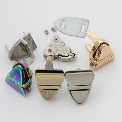 Nolvo World 25*19mm Cheap Factory Price Bag Lock Fashion Case Lock Key Lock Clip For Leather